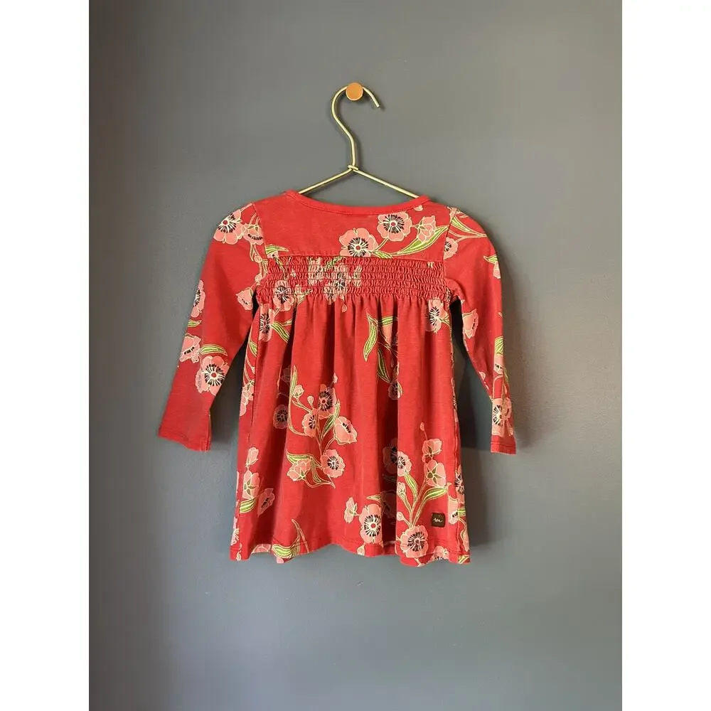 Tea Collection Red‎ Floral Dress